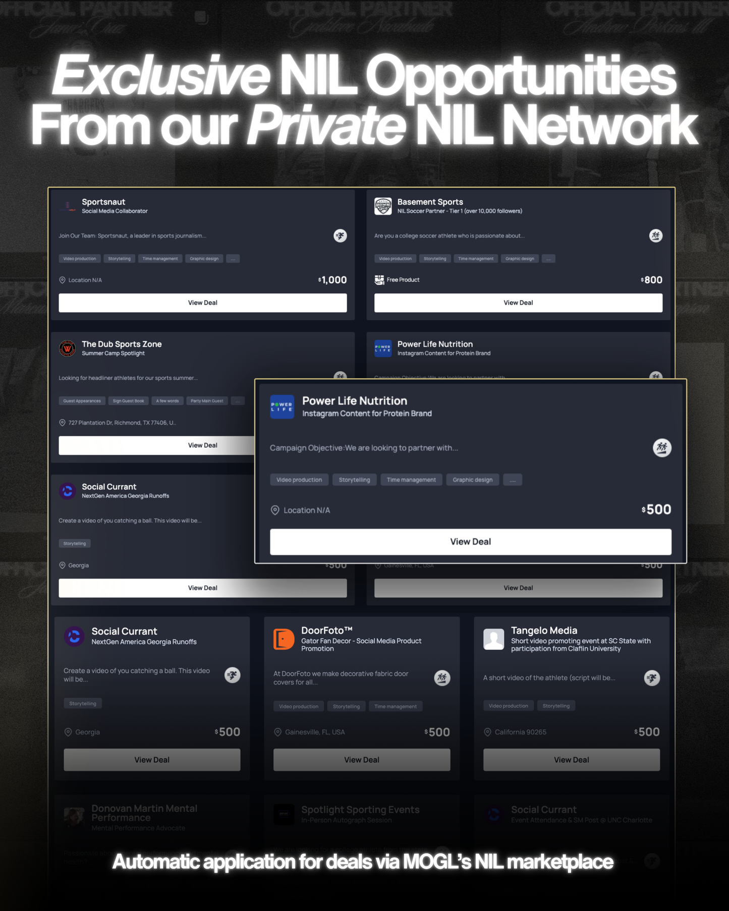 NIL Sponsorship Program